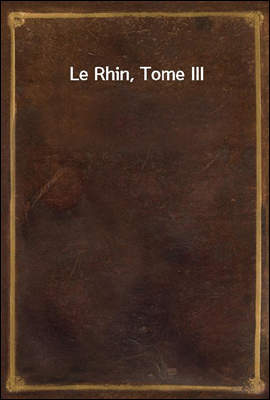Le Rhin, Tome III