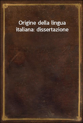 Origine della lingua italiana:...
