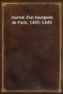 Journal d'un bourgeois de Pari...